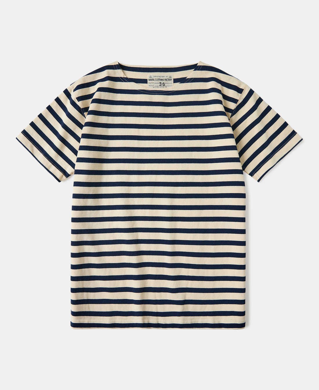Breton Stripe T-Shirt - Apricot/Navy