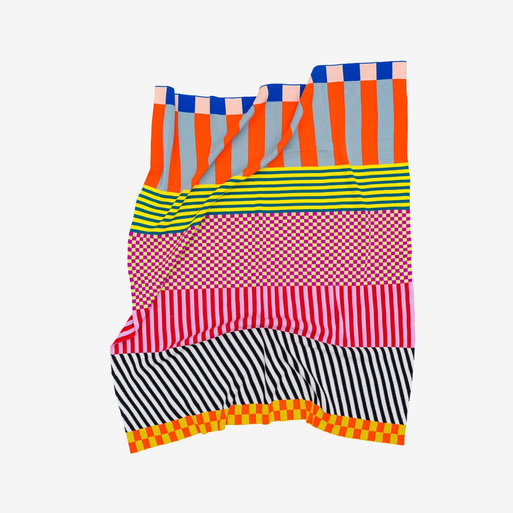 Pattern Patch Throw in Rainbow