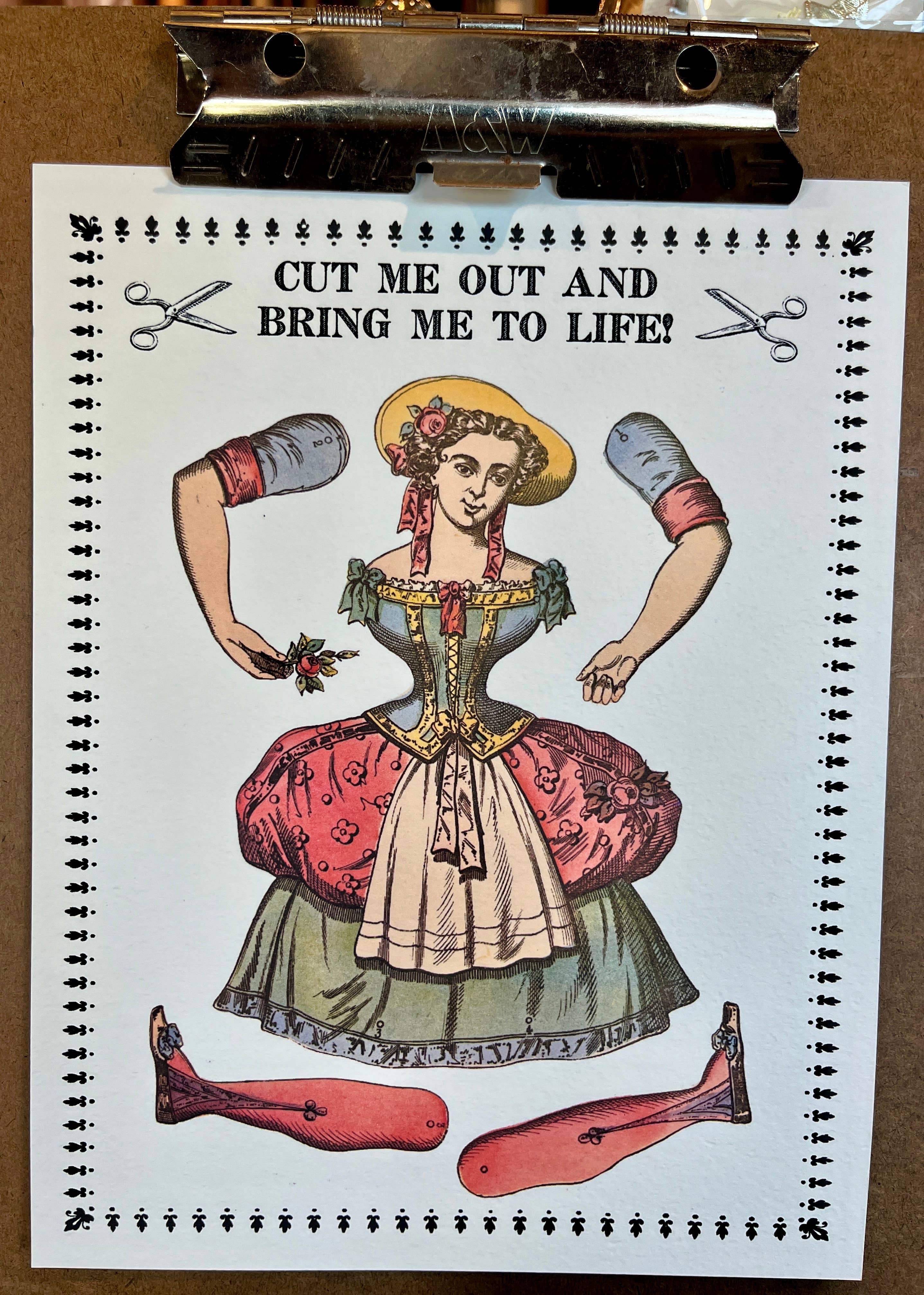 Paper Puppet Cut Out Art Cards