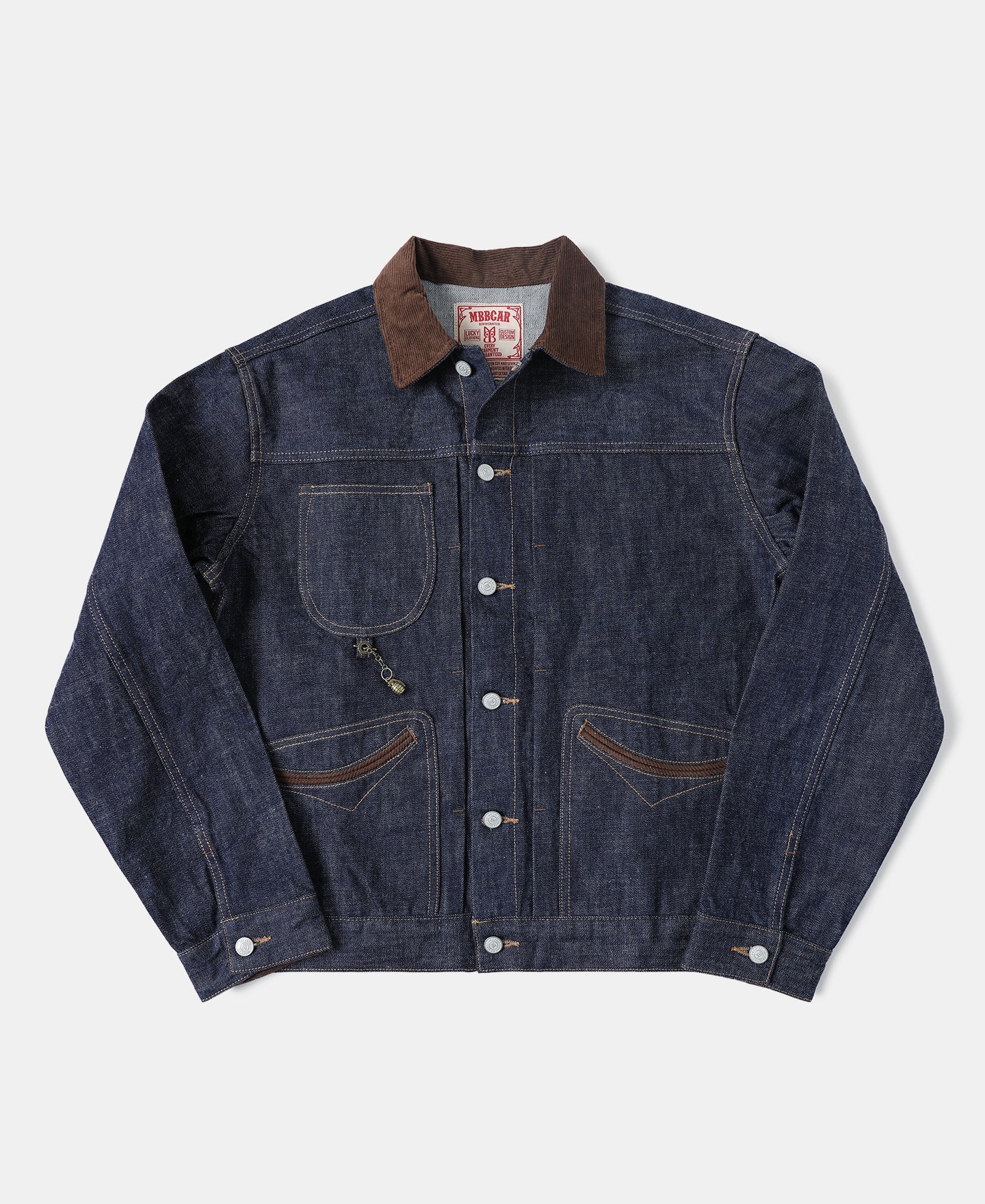 1940s Corduroy Collar Selvedge Denim Jacke