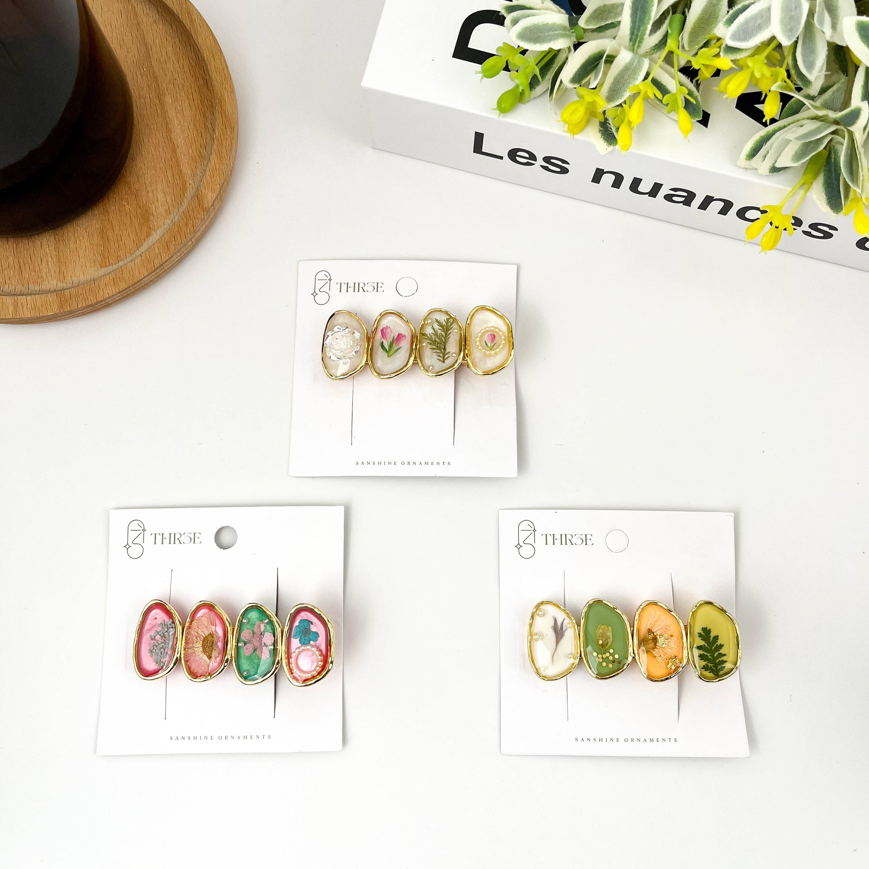 Retro Flower Duckbill Clip, High Quality Hair Clip