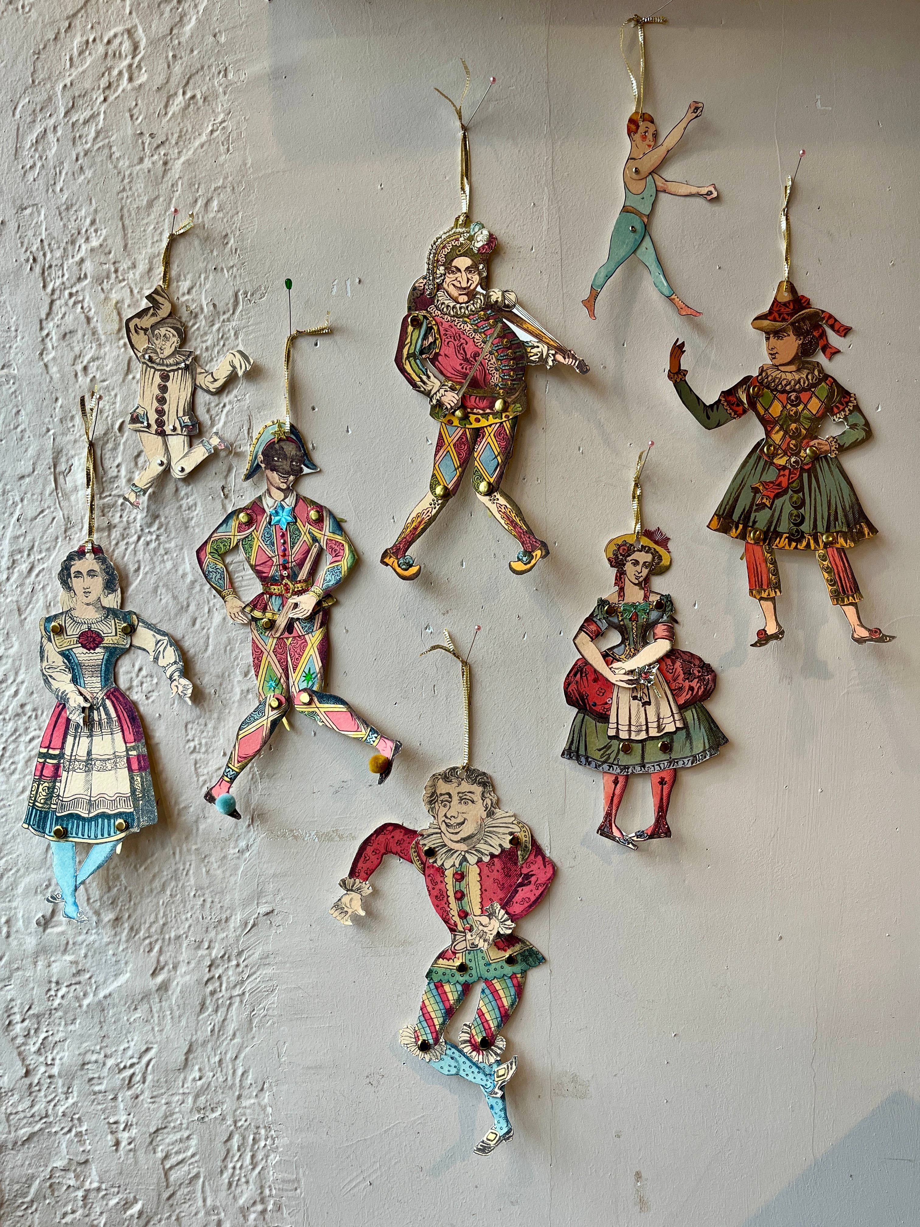 Paper Puppet Cut Out Art Cards