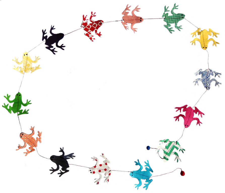 5ft Paper Garland, Frog
