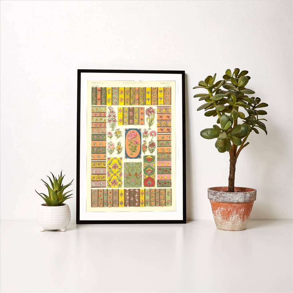 Art Print - Persian Floral Motifs