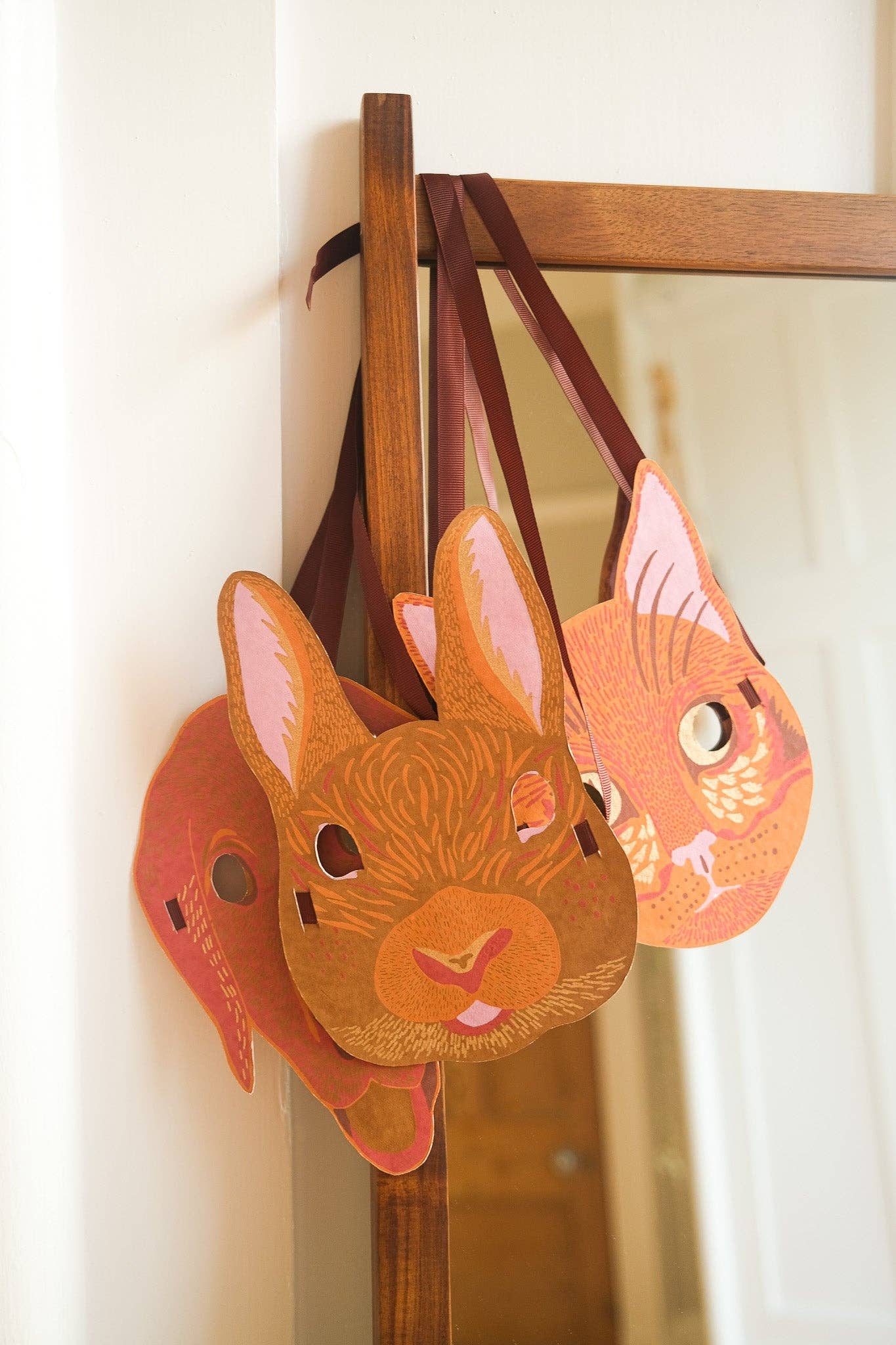 CAT MASK GREETING CARD