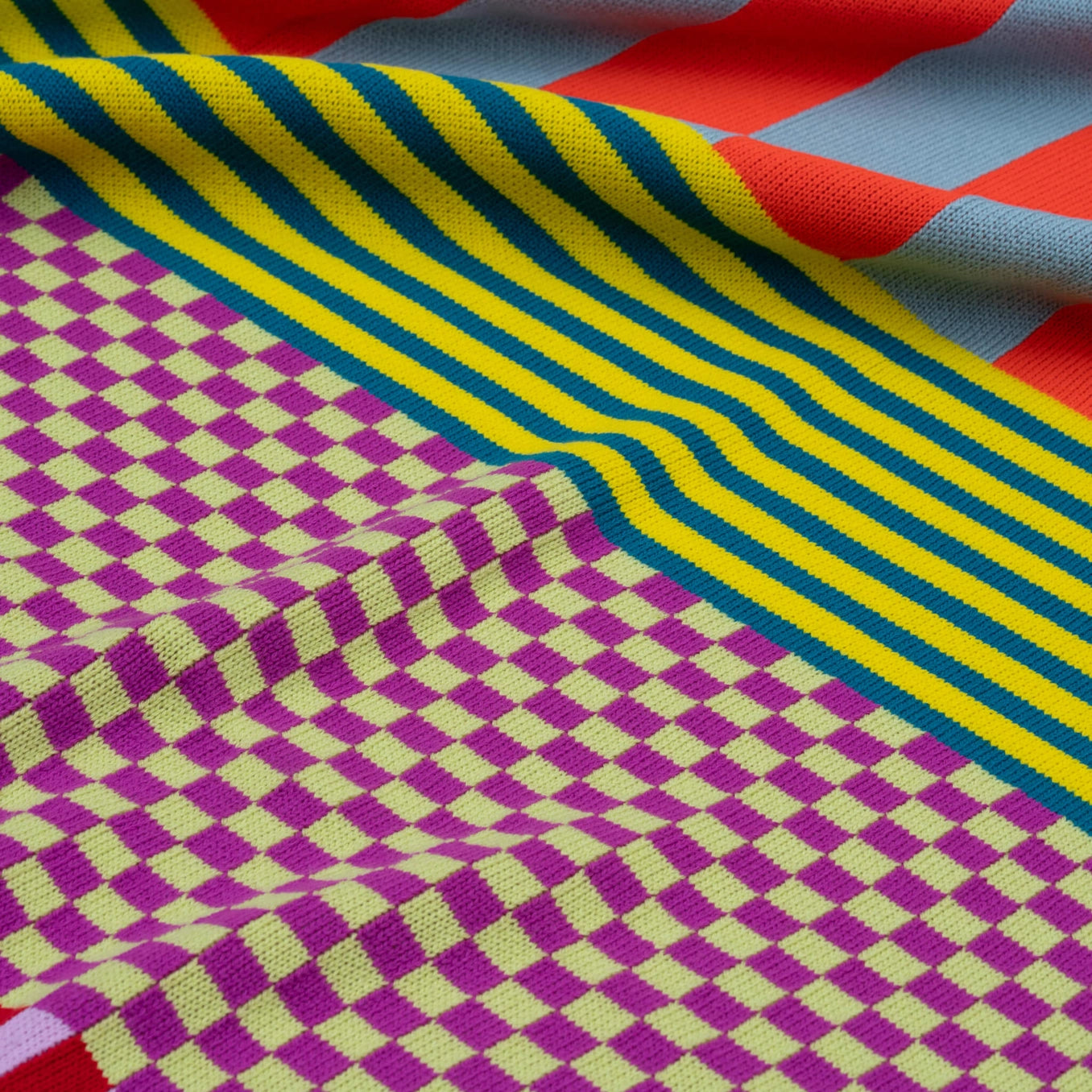 Pattern Patch Throw in Rainbow