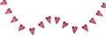 6ft Paper Garland, evil eye/heart