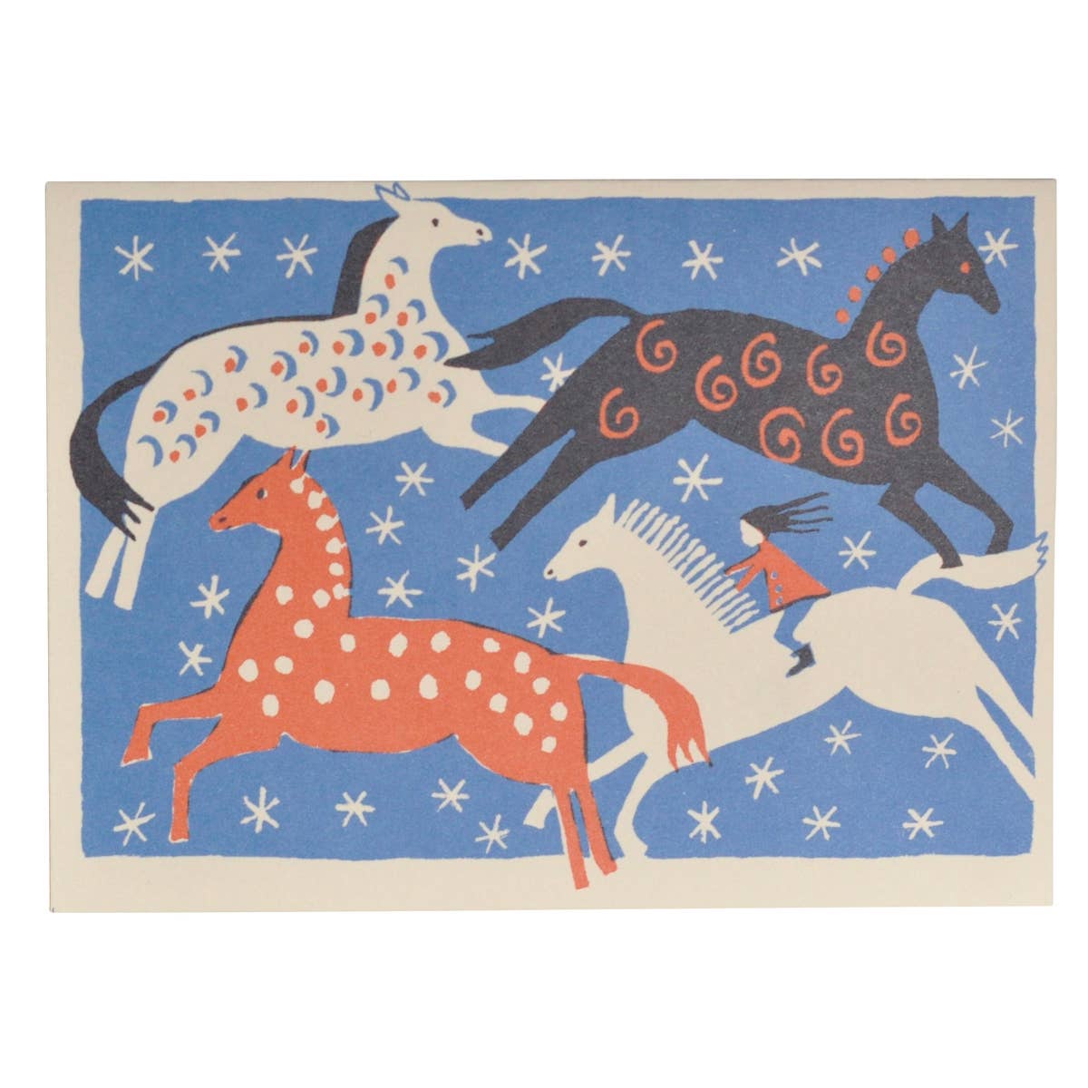 Card Four Horses