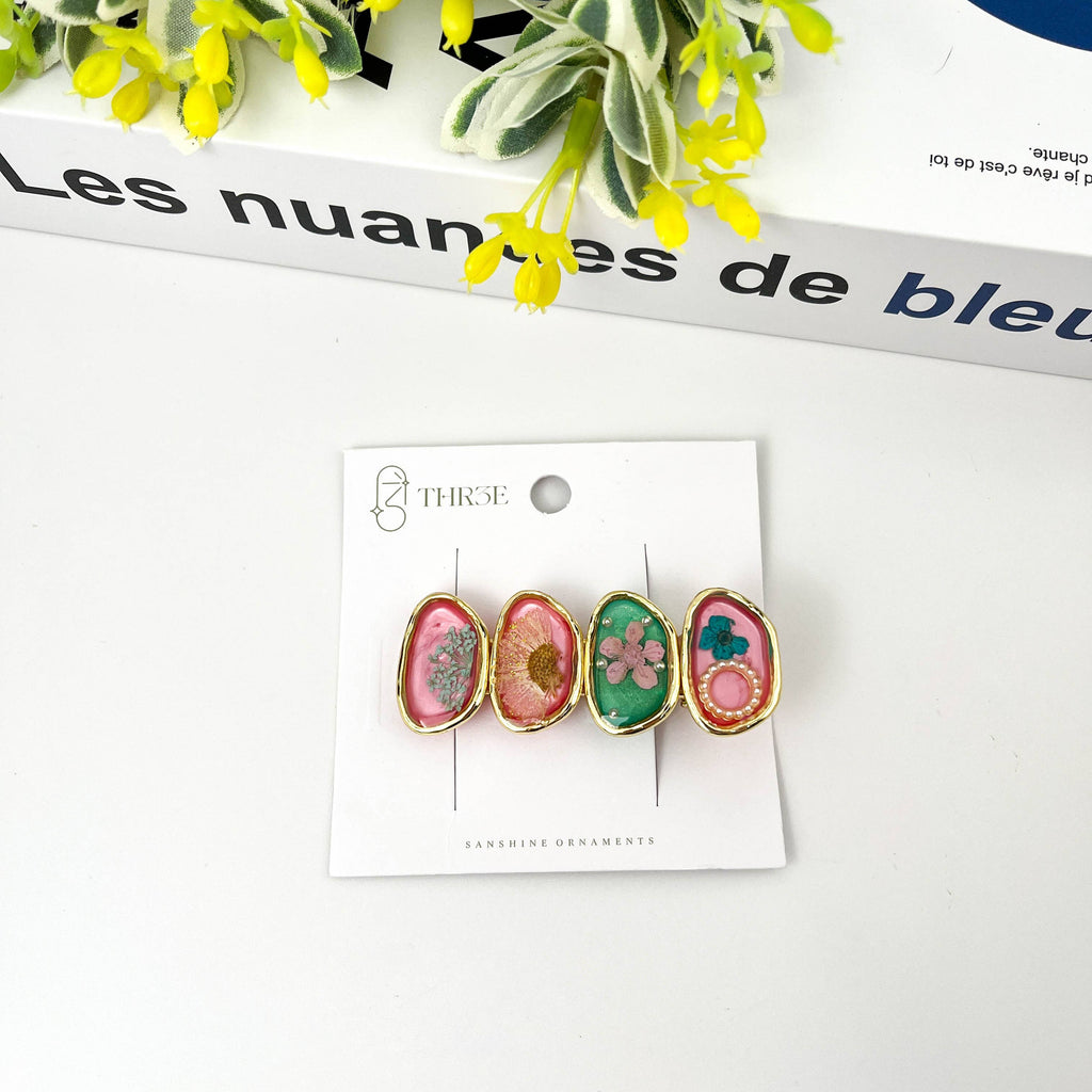 Retro Flower Duckbill Clip, High Quality Hair Clip