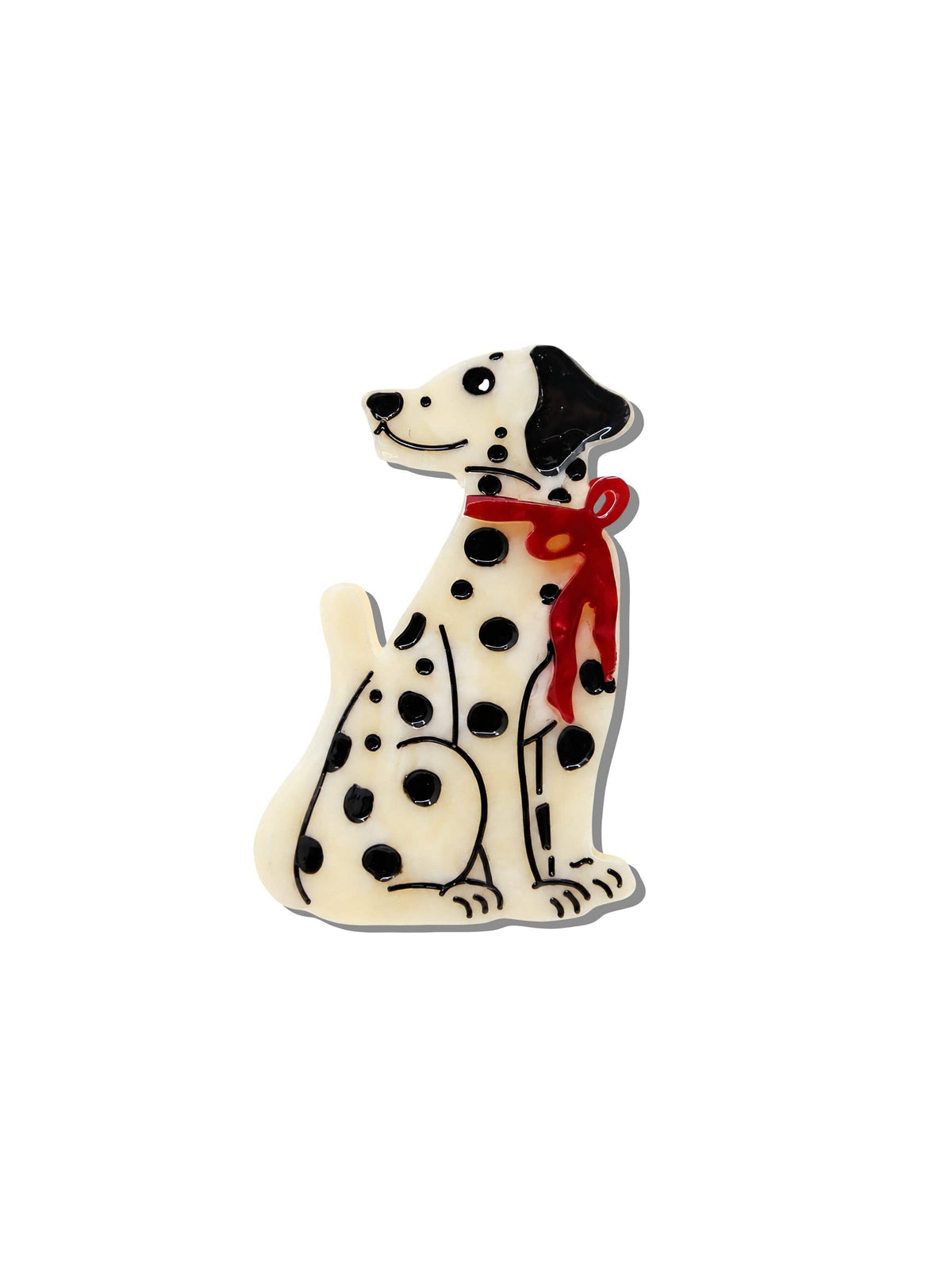 Hand-painted Dalmatian Claw Hair Clip | Eco-Friendly