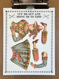 Paper Puppet Cut Out Art Cards