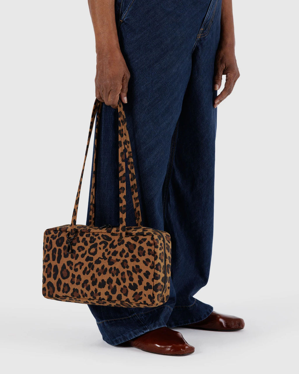 Nylon Bowler Baggu - Leopard