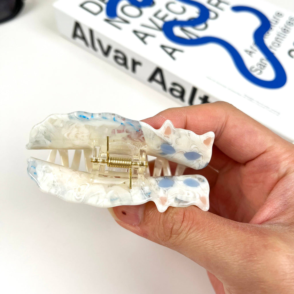 Acetate cute persian cat hair clip animal claw clips