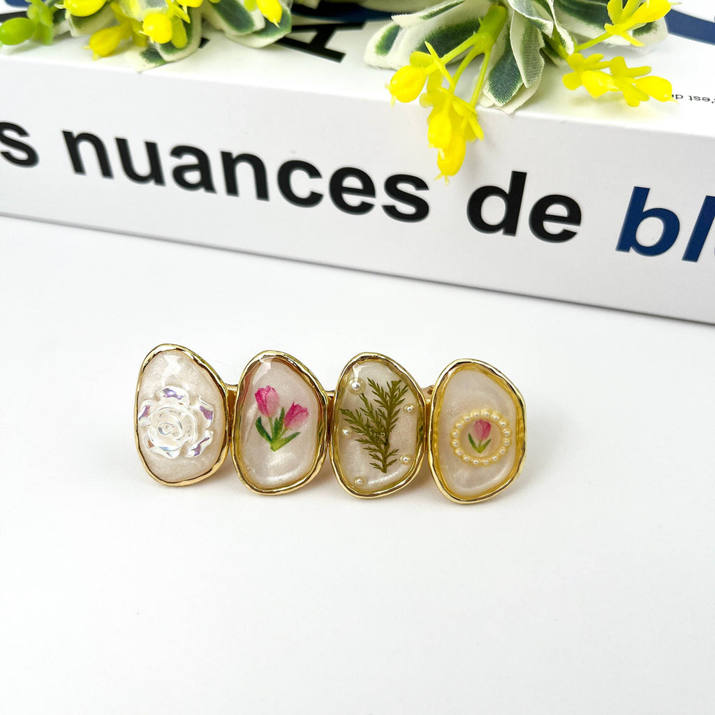 Retro Flower Duckbill Clip, High Quality Hair Clip