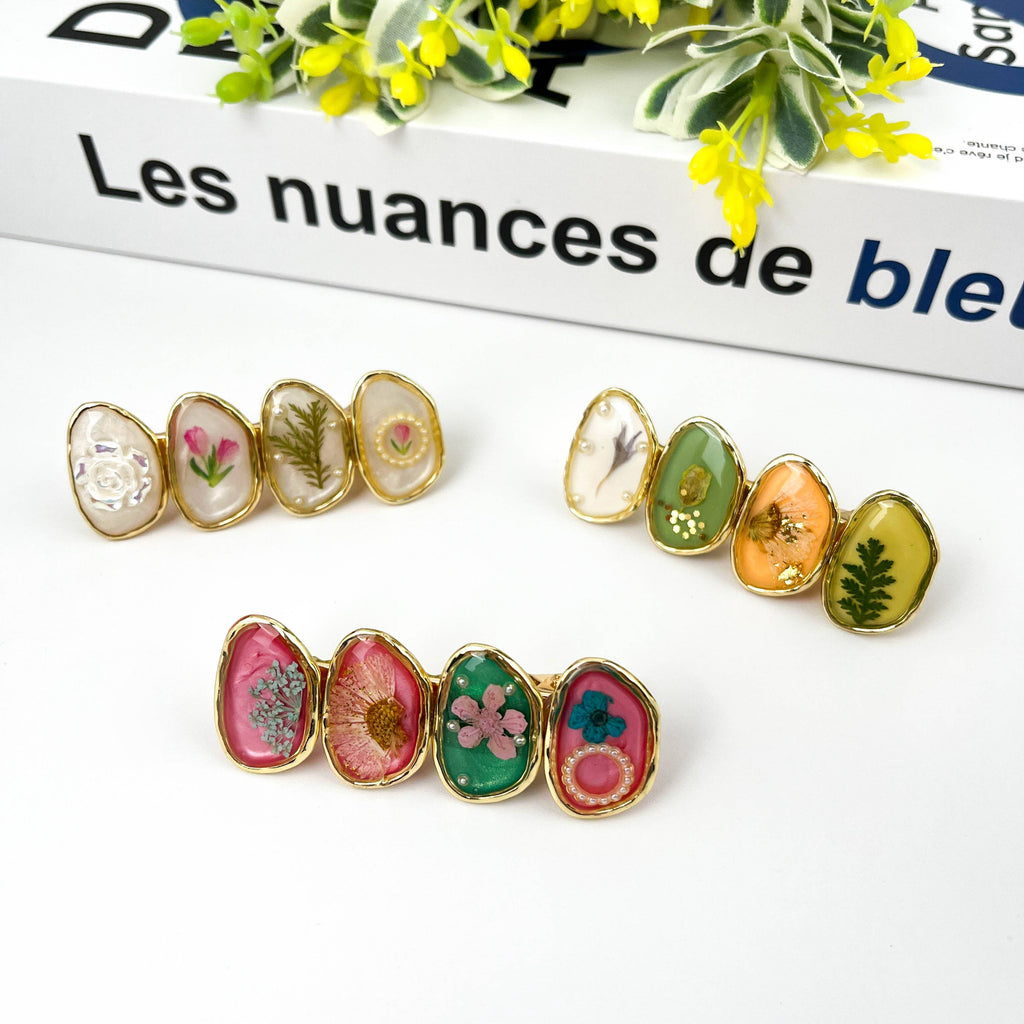 Retro Flower Duckbill Clip, High Quality Hair Clip