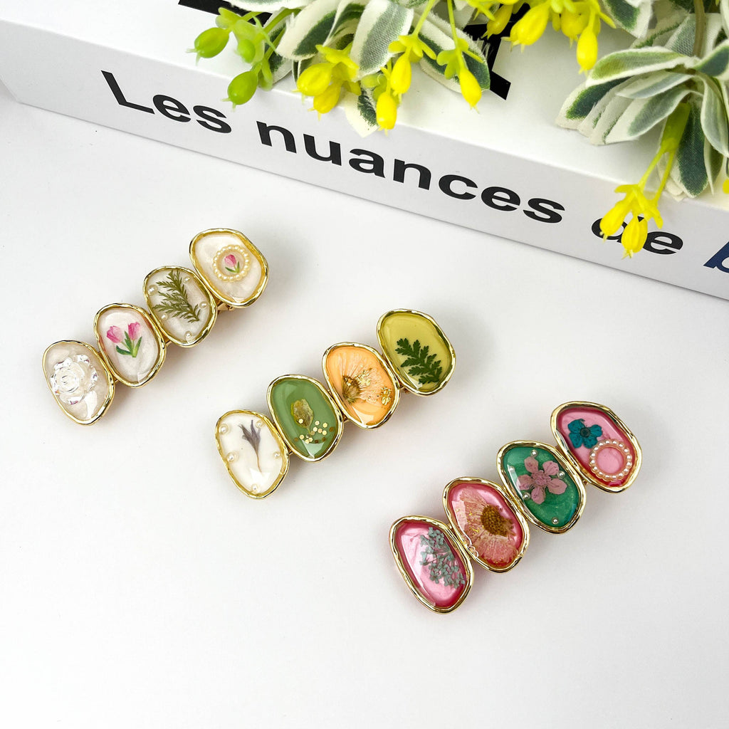 Retro Flower Duckbill Clip, High Quality Hair Clip