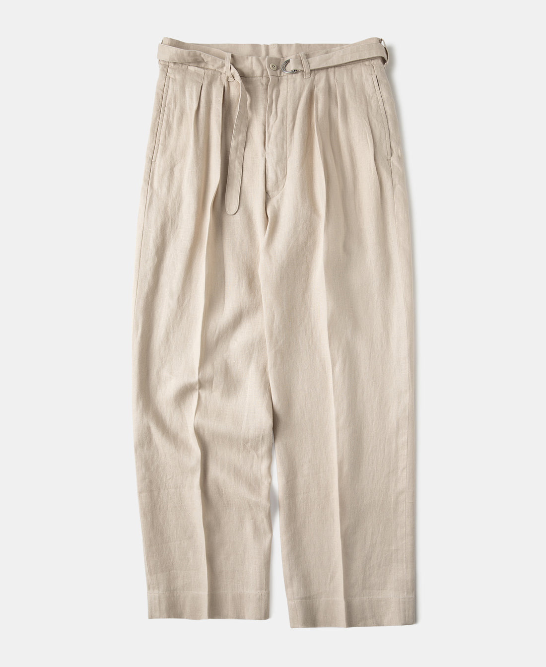 Lot 845 Linen Double Pleated Trousers - Apricot